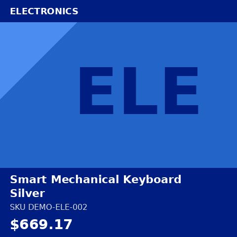 [DEMO-ELE-002] Smart Mechanical Keyboard Silver