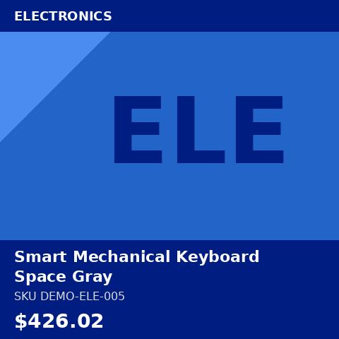 [DEMO-ELE-005] Smart Mechanical Keyboard Space Gray