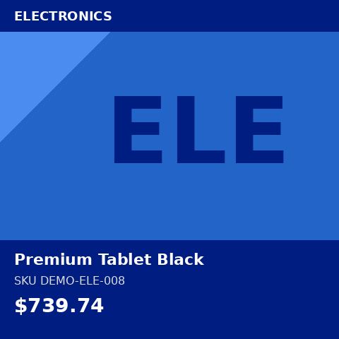 [DEMO-ELE-008] Premium Tablet Black