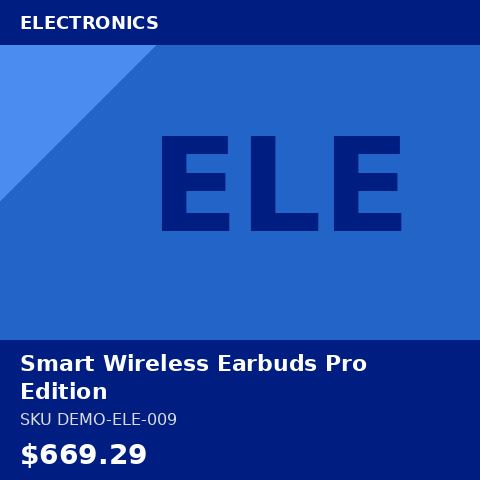 [DEMO-ELE-009] Smart Wireless Earbuds Pro Edition