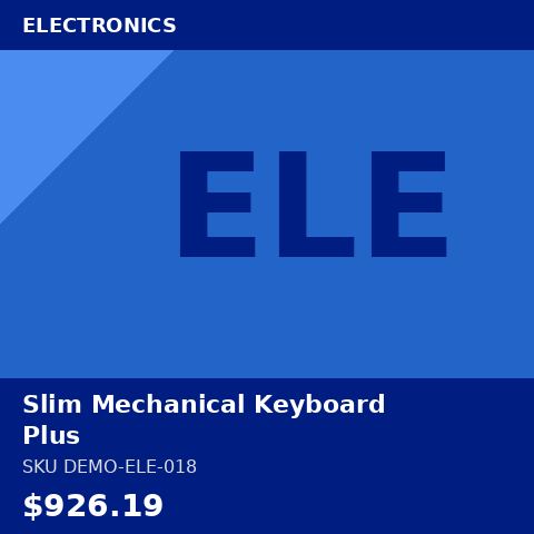 [DEMO-ELE-018] Slim Mechanical Keyboard Plus