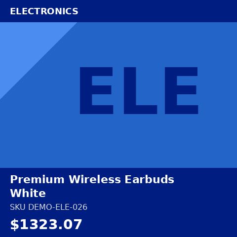 Premium Wireless Earbuds White