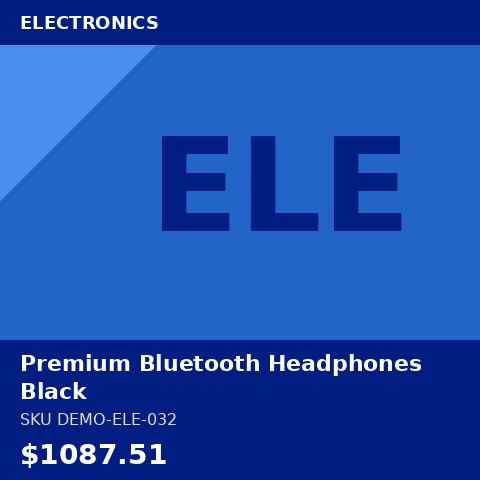 Premium Bluetooth Headphones Black