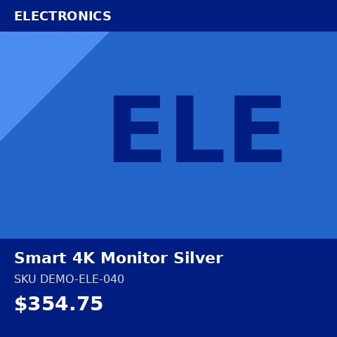 Smart 4K Monitor Silver