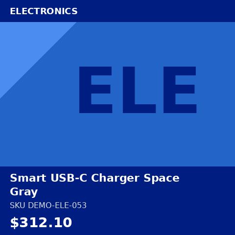 Smart USB-C Charger Space Gray