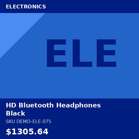 HD Bluetooth Headphones Black