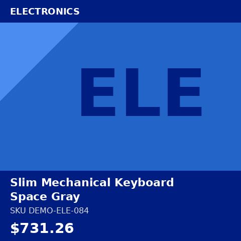 Slim Mechanical Keyboard Space Gray