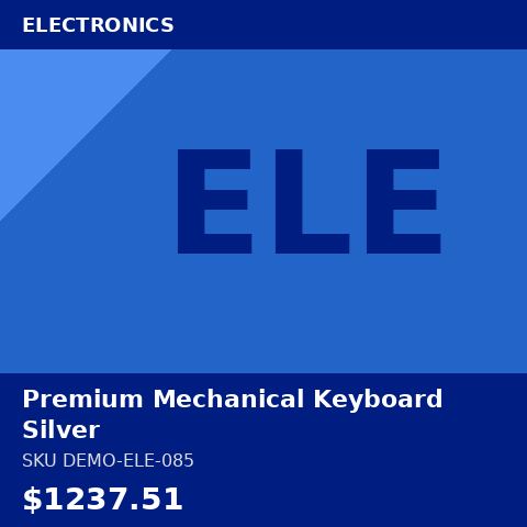 Premium Mechanical Keyboard Silver