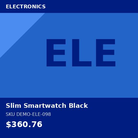 Slim Smartwatch Black