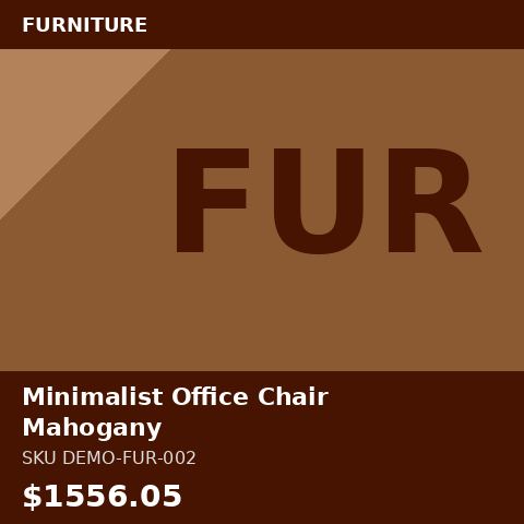 [DEMO-FUR-002] Minimalist Office Chair Mahogany