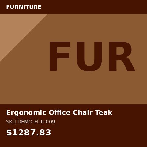 [DEMO-FUR-009] Ergonomic Office Chair Teak