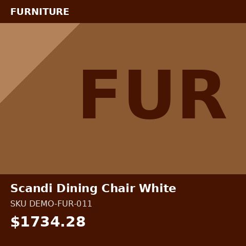 [DEMO-FUR-011] Scandi Dining Chair White