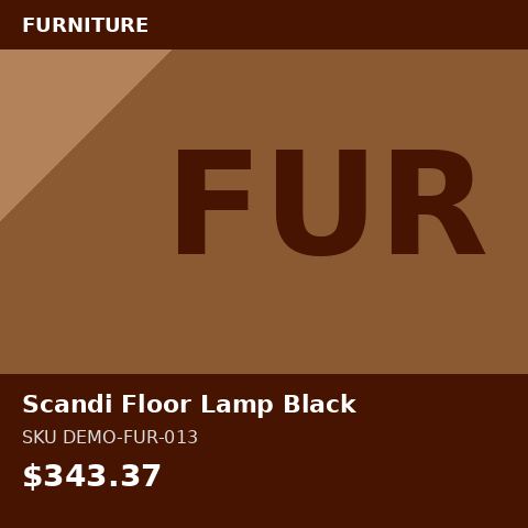 [DEMO-FUR-013] Scandi Floor Lamp Black