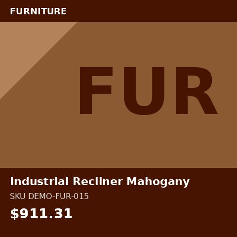 [DEMO-FUR-015] Industrial Recliner Mahogany