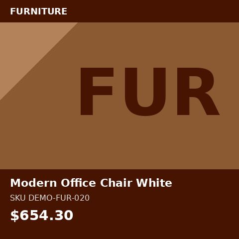[DEMO-FUR-020] Modern Office Chair White