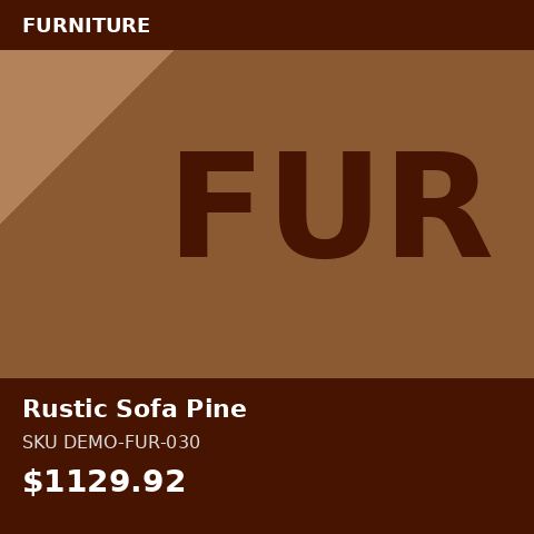 Rustic Sofa Pine