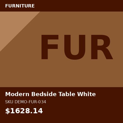 Modern Bedside Table White