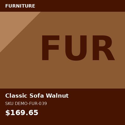 Classic Sofa Walnut