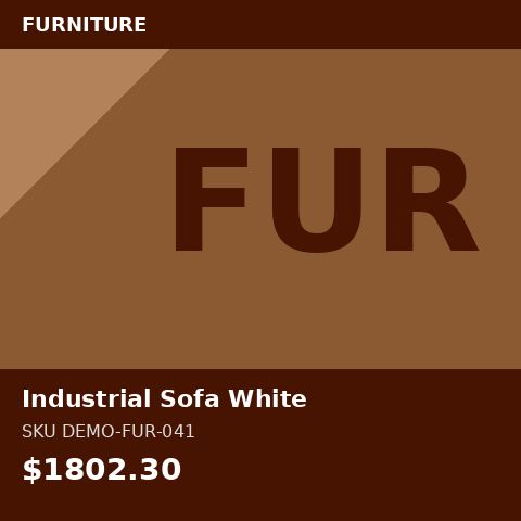 Industrial Sofa White