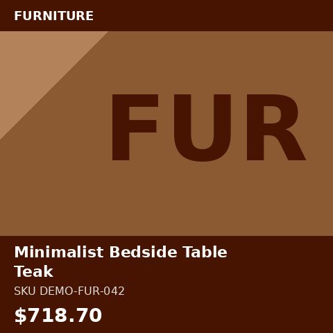 Minimalist Bedside Table Teak