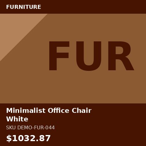 [DEMO-FUR-044] Minimalist Office Chair White