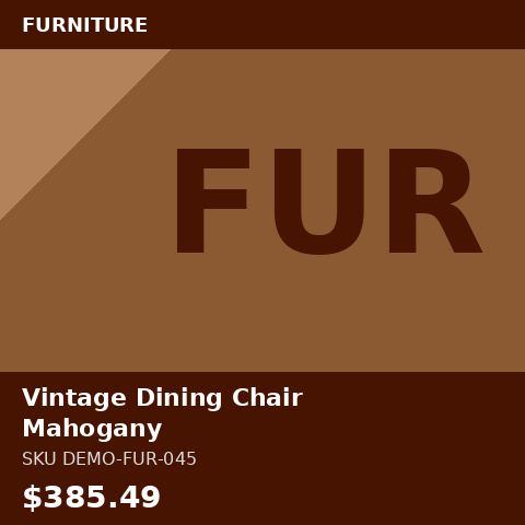 Vintage Dining Chair Mahogany