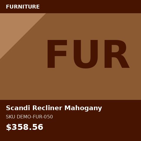 Scandi Recliner Mahogany