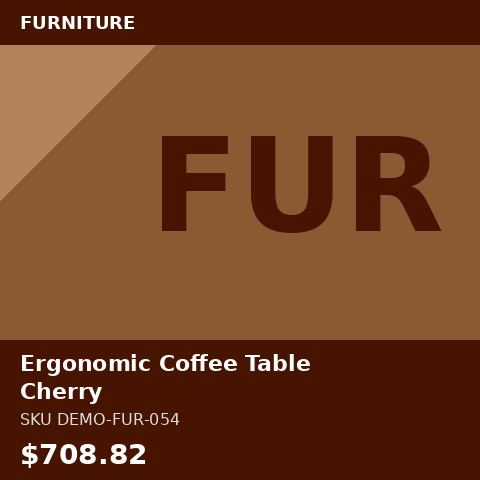 Ergonomic Coffee Table Cherry