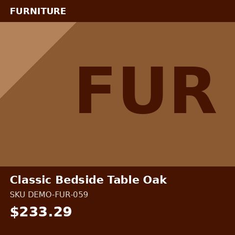 Classic Bedside Table Oak
