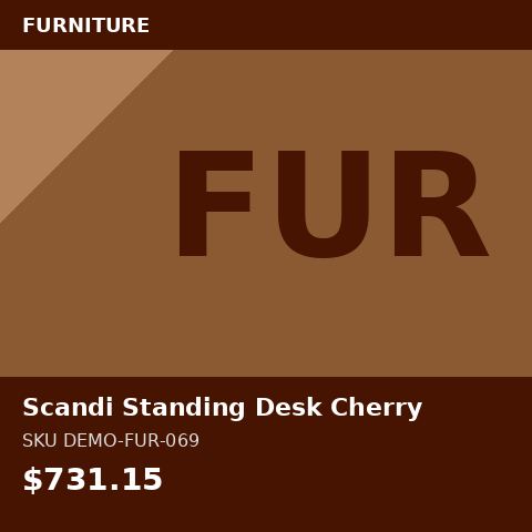 Scandi Standing Desk Cherry