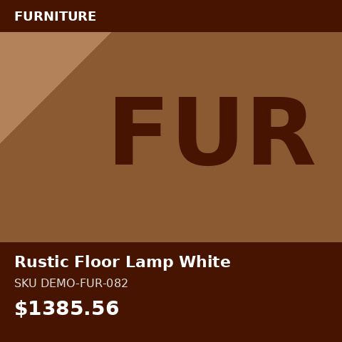 Rustic Floor Lamp White