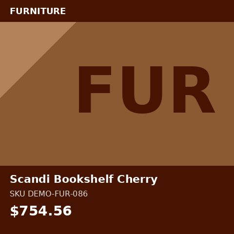 Scandi Bookshelf Cherry