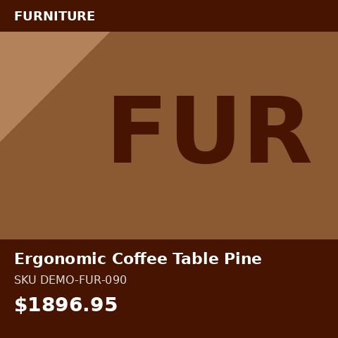 Ergonomic Coffee Table Pine