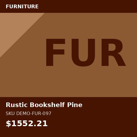 Rustic Bookshelf Pine