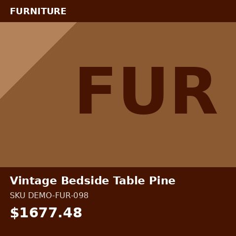 Vintage Bedside Table Pine