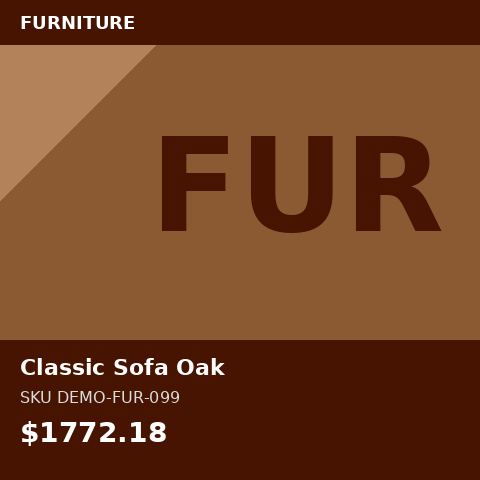 Classic Sofa Oak