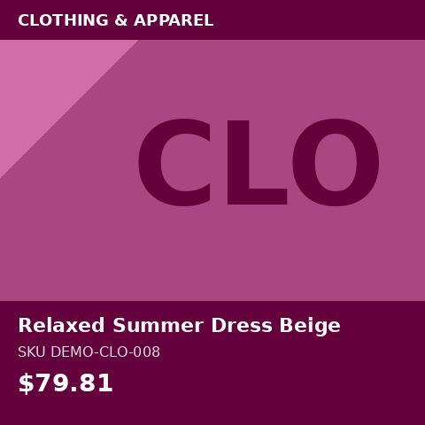 [DEMO-CLO-008] Relaxed Summer Dress Beige