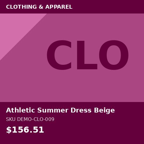 [DEMO-CLO-009] Athletic Summer Dress Beige