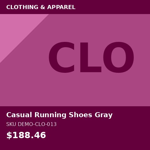 [DEMO-CLO-013] Casual Running Shoes Gray