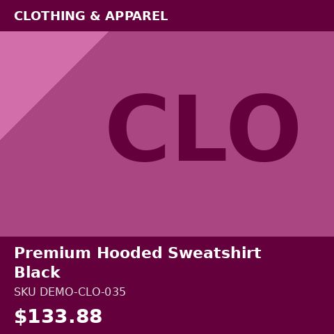 Premium Hooded Sweatshirt Black