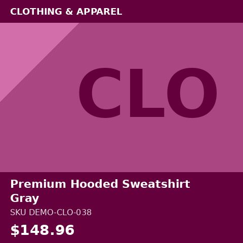 Premium Hooded Sweatshirt Gray