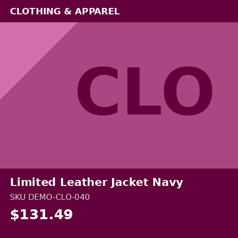 Limited Leather Jacket Navy