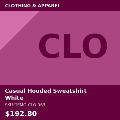 Casual Hooded Sweatshirt White