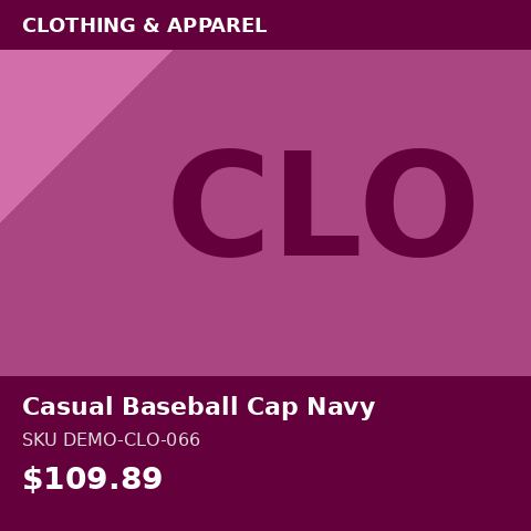 Casual Baseball Cap Navy