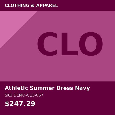 Athletic Summer Dress Navy