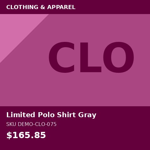 Limited Polo Shirt Gray