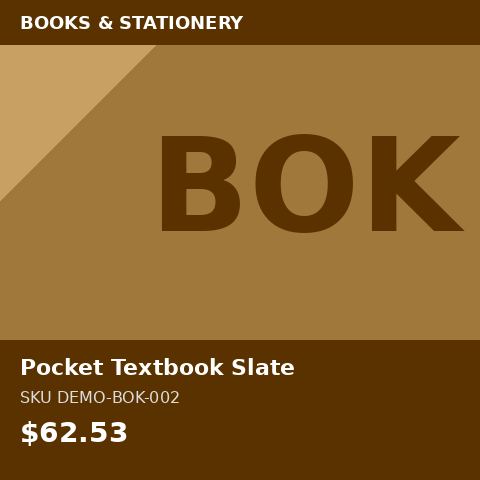 [DEMO-BOK-002] Pocket Textbook Slate