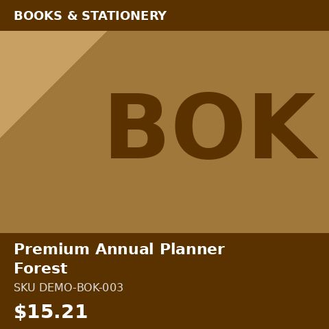 [DEMO-BOK-003] Premium Annual Planner Forest