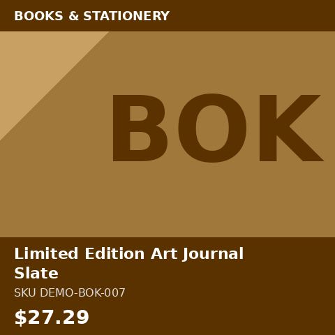 [DEMO-BOK-007] Limited Edition Art Journal Slate