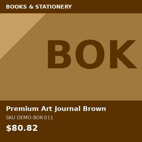 [DEMO-BOK-011] Premium Art Journal Brown